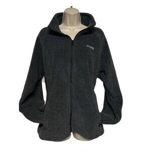 Columbia Benton Springs Fleece Full Zip Jacket Womens XL Charcoal Gray WL6439
